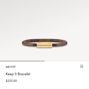 Louis Vuitton Keep it bracelet. Authentic gently worn.  Size 17
